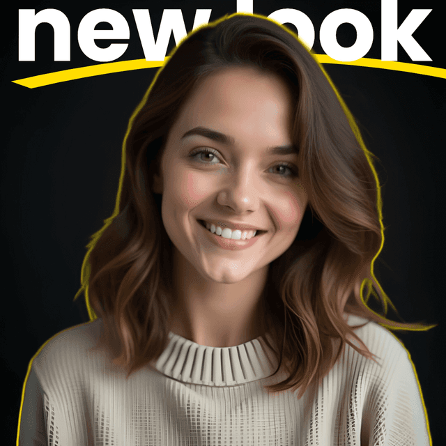 Example 1 - Text behind image effect